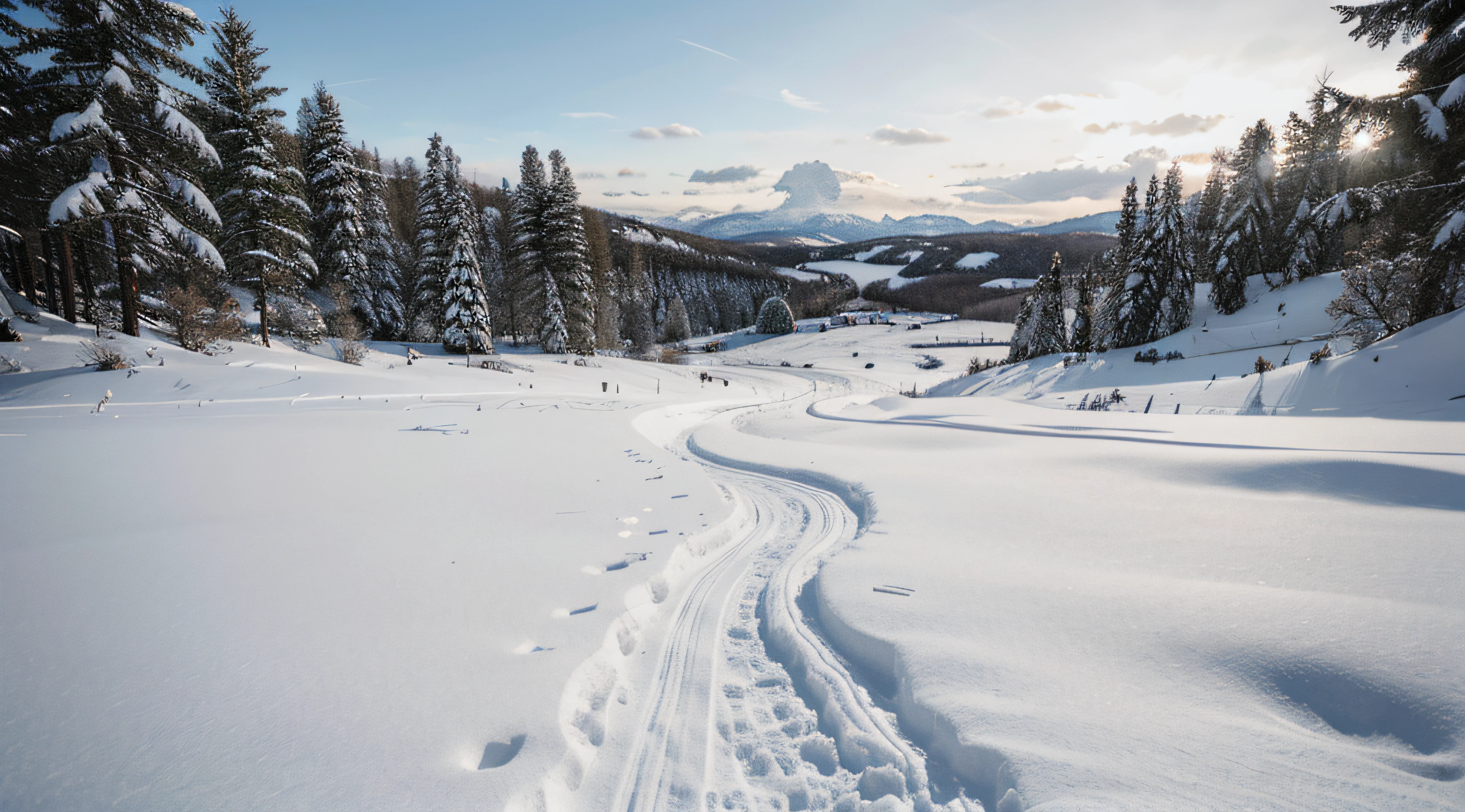 Snow ground wallpaper 4k