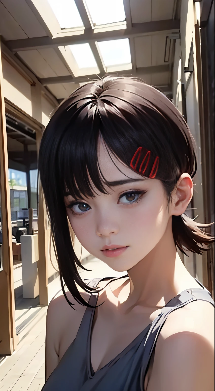 (1 girl in)、(masterpiece:1.3)、(Beautiful fece:1.2)、(hightquality:1.2)、(Fine details:1.2)、(beautidful eyes:1.5)、fullnude、fullnude、fullnude、portlate、realisitic、3D顔、(Bright eye:1.1)、shinny hair、shinny skin、Alone、embarrassed from、hason、brown haired、Black eyeull body Esbian、Excellent anatomical structure、pretty pose、pretty hand、cammel toe。