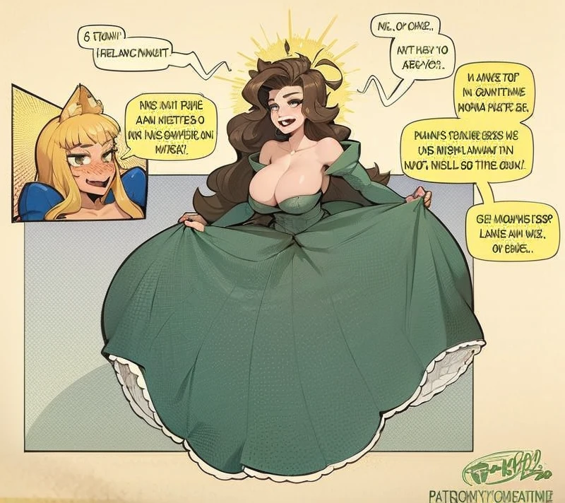 Gigantic boobs, brown eyes, very detailed face