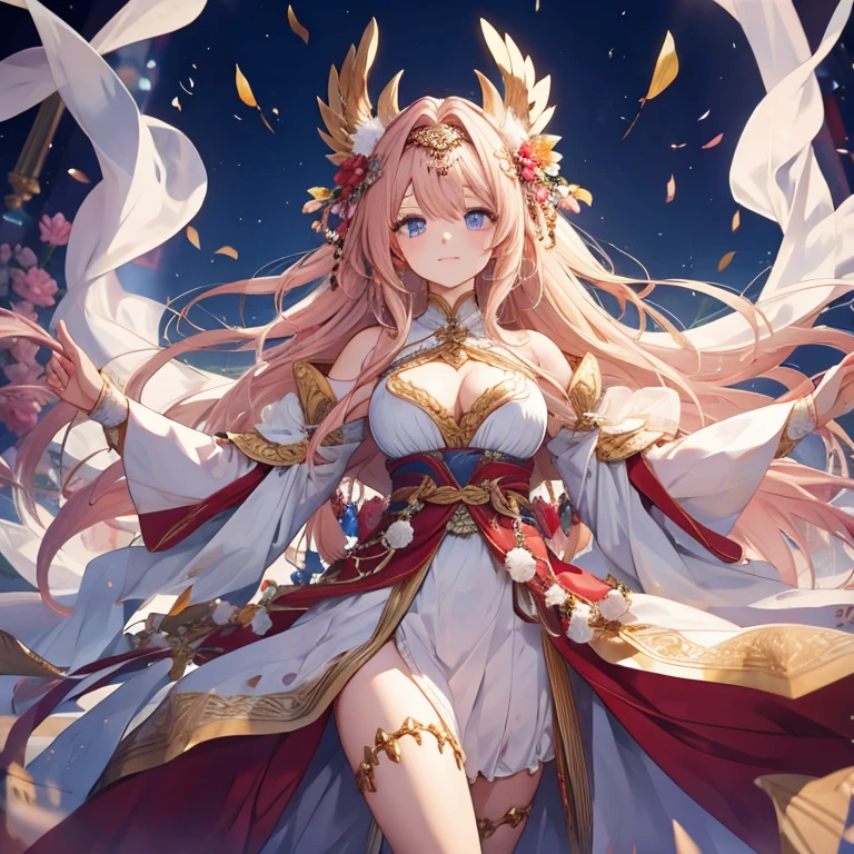 Girl wearing gorgeous dress costume