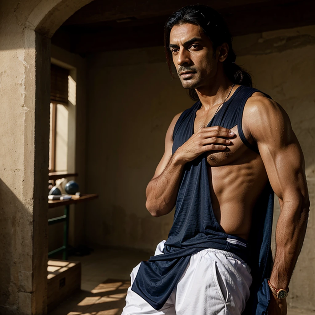 Arjun rampal wearing sports wear