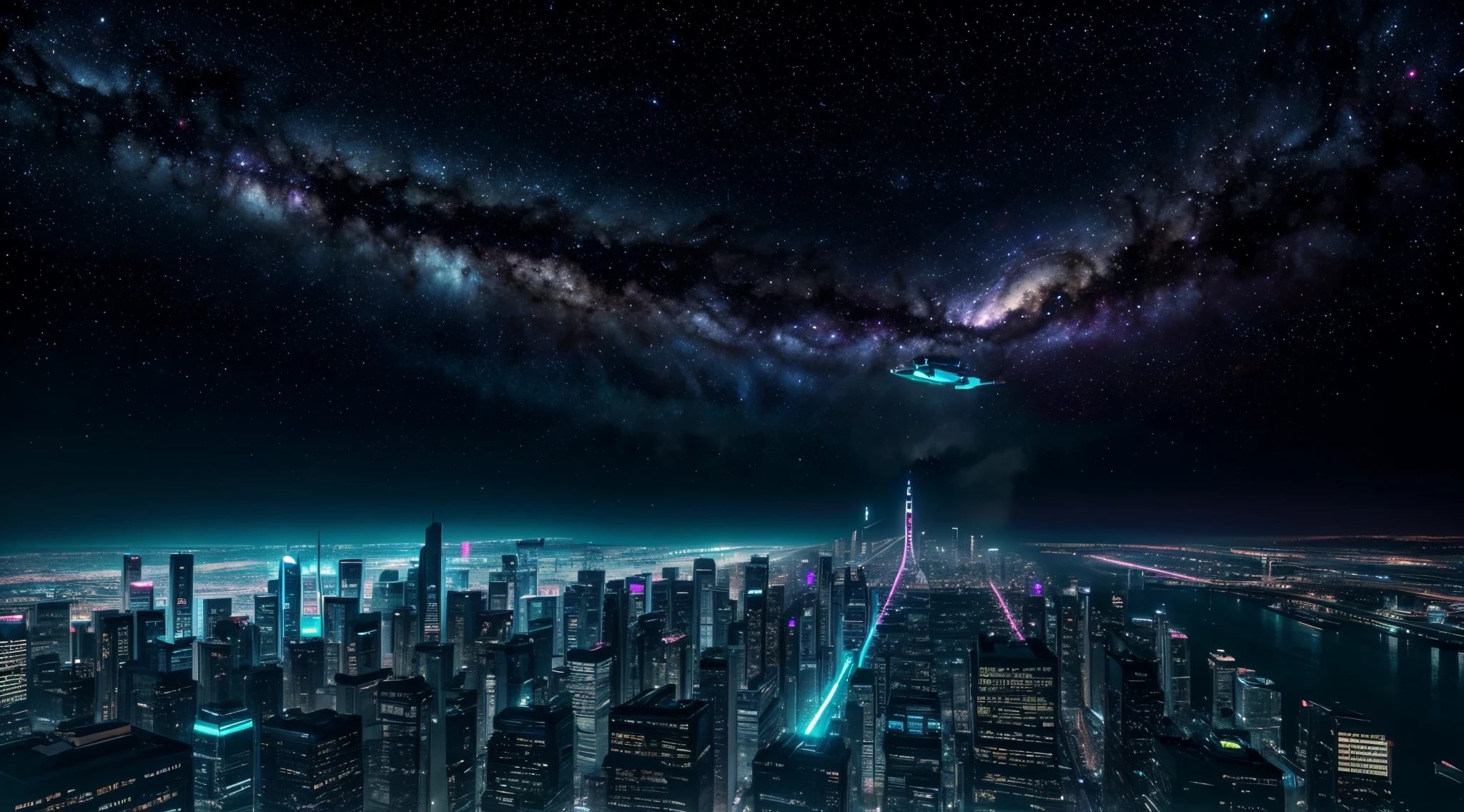 (best quality,4k,8k,highres,masterpiece:1.2),ultra-detailed,realistic,space,night sky,space ships,flying,detailed stars,galaxy,interstellar travel,exploration,starlight,spacescape,sci-fi,advanced technology,vivid colors,backlit,shining,glowing,spaceships in formation,crisp,clear,high definition,astounding,awe-inspiring,blackness of space,mesmerizing,ethereal,awe-inspiring futuristic,graceful movements,deep space,wonder,cosmos,stellar,otherworldly,view from above,space exploration,celestial,depth,profoundness,limitlessness,journey through the cosmos,intergalactic horizon,vastness,breathtaking,extraterrestrial discovery,universe,expanse,silhouette