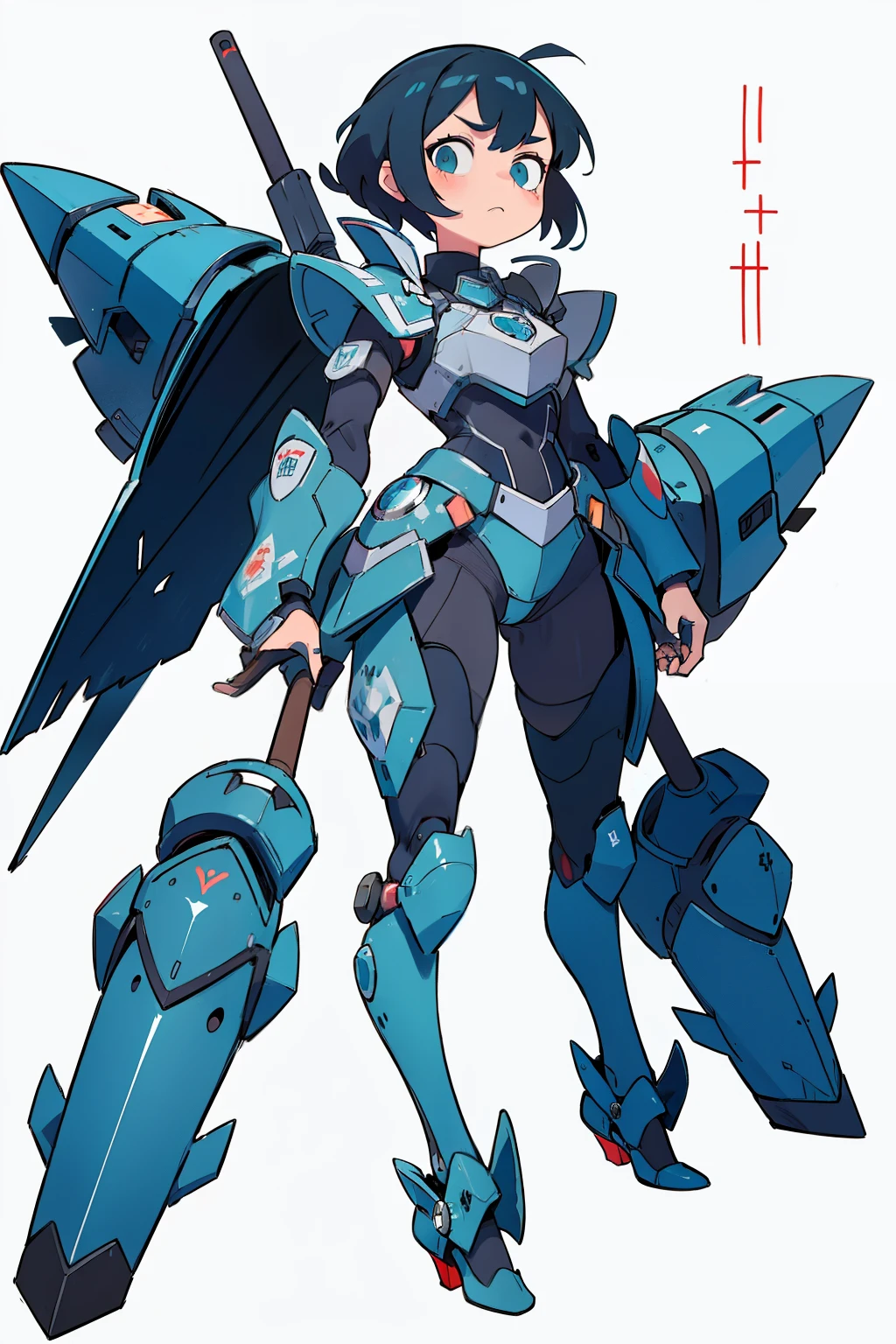 BJ_niedlich_Mech,1girls,nur,flush,blau_Augen,haltend,geschlossen_Mund,stehend,voll_full-body,Waffe,rosa_Haar,Chibi (Disambiguation,haltend_Waffe,armour,Aqua_Augen,Waffe,Helm,schwarz_Hintergrund,geballt_Hand,haltend_Waffe,Mecha_Musume,Macht_armour,
Filmische Beleuchtung,Starker Kontrast,HOHER DETAILLIERUNGSGRAD,best quality,Meisterwerk,white background,