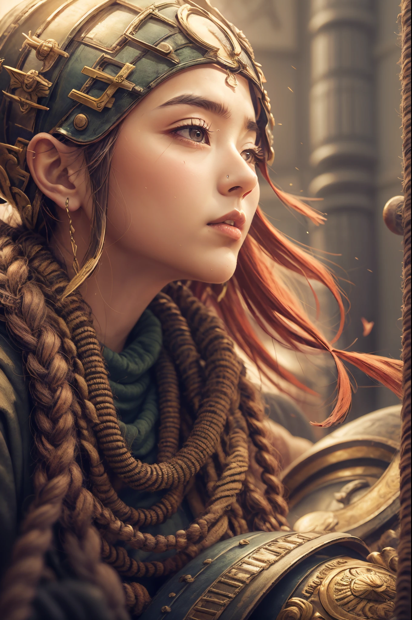A Nake Girl, dark, beam of light, attractive a house --auto --s2