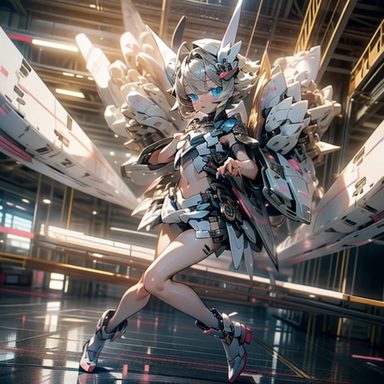 1-girl,masterpiece,best quality,blue eyes,(Minamiuri),solo, ((flat chest)),full body,((silver short hair)),li girl,8k,((kawaii)),good hands,((good fingers))