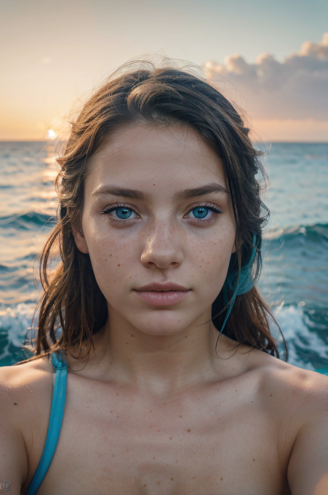 a 7 year old girl with blue eyes and blonde hair, smiling, wearing a climbing helmet, rock climbing, close-up shot, sky and rocks in the background, (best quality,4k,8k,highres,masterpiece:1.2),ultra-detailed,(realistic,photorealistic,photo-realistic:1.37),extremely detailed eyes and face, beautiful detailed eyes, beautiful detailed lips, longeyelashes, dynamic pose, vibrant colors, dramatic lighting