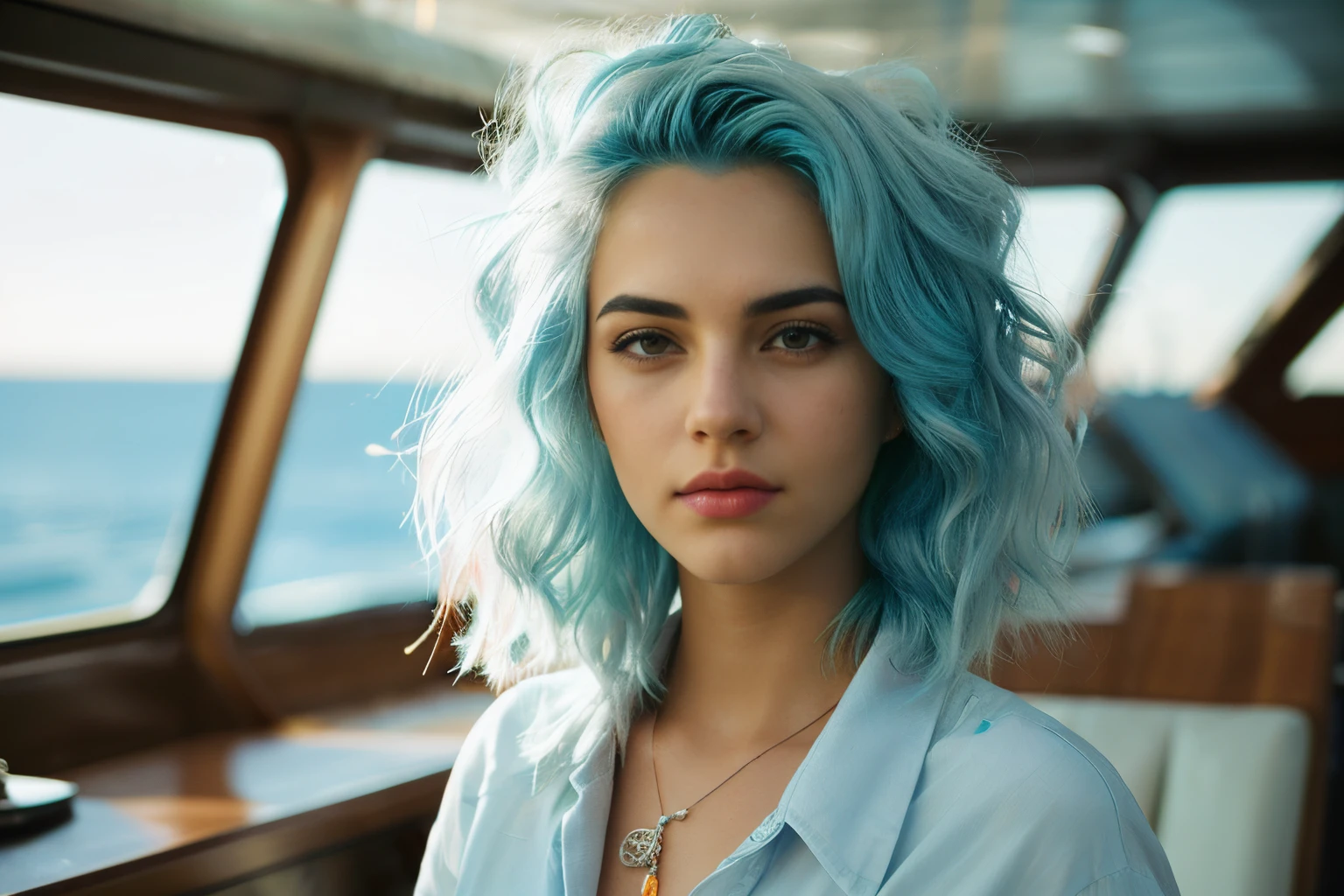 RAW uhd portrait of 24-year-old, arafed woman with blue hair, pretty girl with blue hair, beautiful woman with blue hair, beautiful blue haired girl, light blue hair, girl with blue hair, messy blue hair, perfect white haired girl, turquoise hair, girl silver hair, sky blue hair, blue hair, blue hairstyle, teal hair, inspired by Elsa Bleda, The background of the night night of the city, (Red Summer Dress), (cutout), Detailed (textures!, Hair!, brightness, Color!, imperfections:1.1), High detail of light eyes, (looking at the camera), specular lighting, dslr, ultra quality, sharp-focus, Sharp, Depth of field, Film grain, (centered), Fujifilm XT3, Crystal clear, The center of the frame, cute face, sharp-focus, lamp post, neon lights, bokeh, (dimly lit), Low key, in night, (night sky)