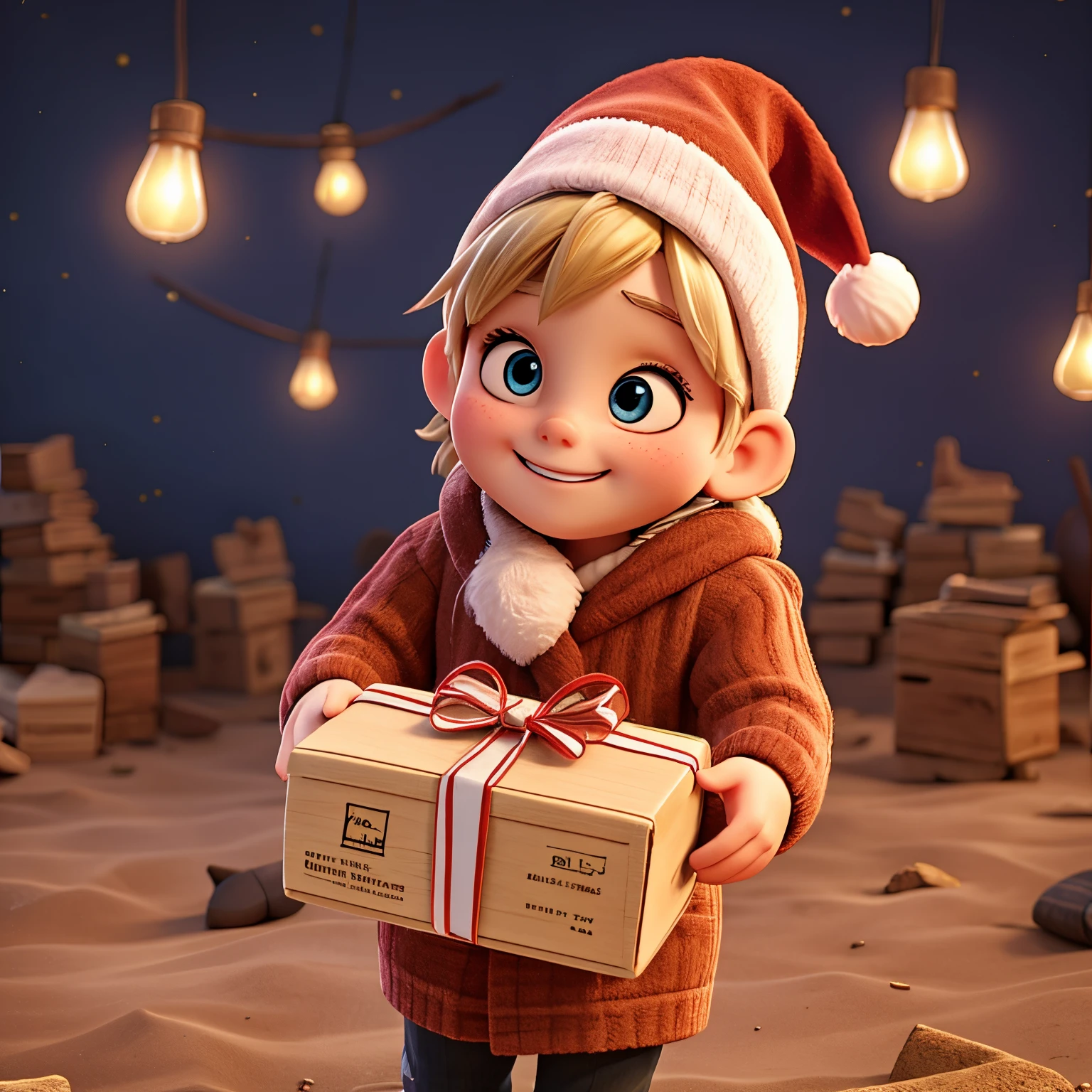 Christmas poster design。Happy ,Christmas gifts.