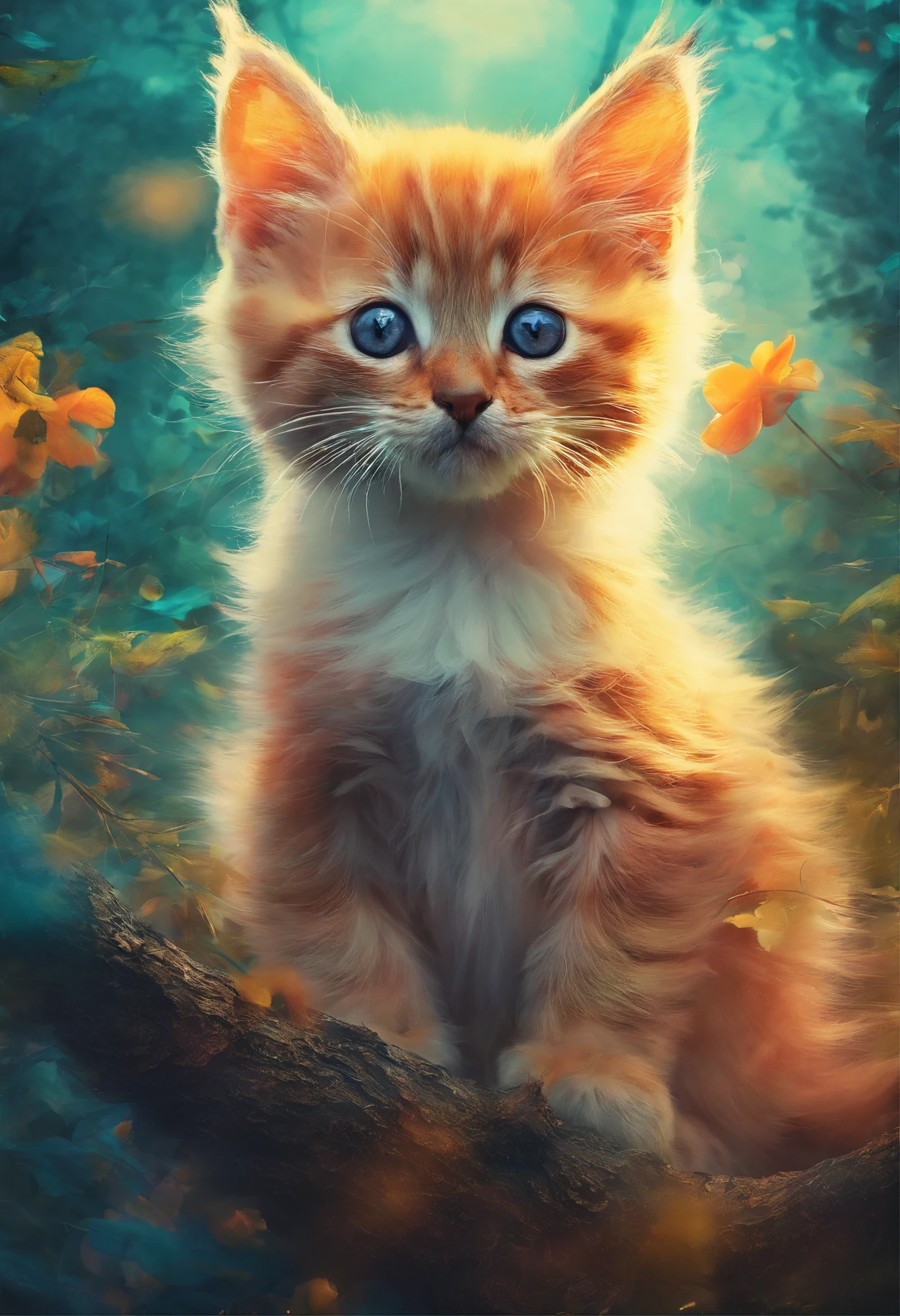 (((Doubleexposure))),Cute kittens,ln the forest,double exposure enhancement,super-fine,hyper HD,Hyper-realistic,8k,artworks,corenderer,Positive perspective