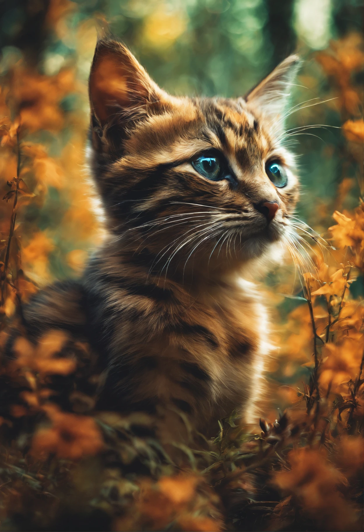 (((Doubleexposure))),Cute kittens,ln the forest,double exposure enhancement,super-fine,hyper HD,Hyper-realistic,8k,artworks,corenderer,Positive perspective