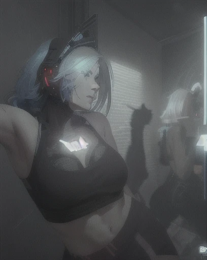 ((La mejor calidad)), ((obra maestra)), (muy detallado:1.3), ...............................................................................................................................................3D, Beautiful (cyberpunk:1.3) Mujer hacker, peinado corto,pelo corto, Volver al visor, cabello grueso, Terminal de ordenador operativo, Pantalla montada en la cabeza, computer server, Pantalla LCD, fiber optic cable, Logotipo de la empresa, HDR (High Dymanic Range), Trazado de rayos, NVIDIA RTX, Super resolution, Irreal 5, Subsoil Scatter, Textura PBR, Post-procesamiento, Anisotropic filtering, profundidad de campo, maximum sharpness and sharpness, Texturas multicapa, Albedo y Highlight Maps, Sombreado de superficies, Accurate simulation of light-material interactions, proporciones perfectas, Renderizado de octanaje, duotone lighting, ISO bajo, balance de blancos, Regla de los tercios, amplia apertura, 8K RAW, efficient sub-pixels, sub-pixel convolution, glow particles, dynamic pose