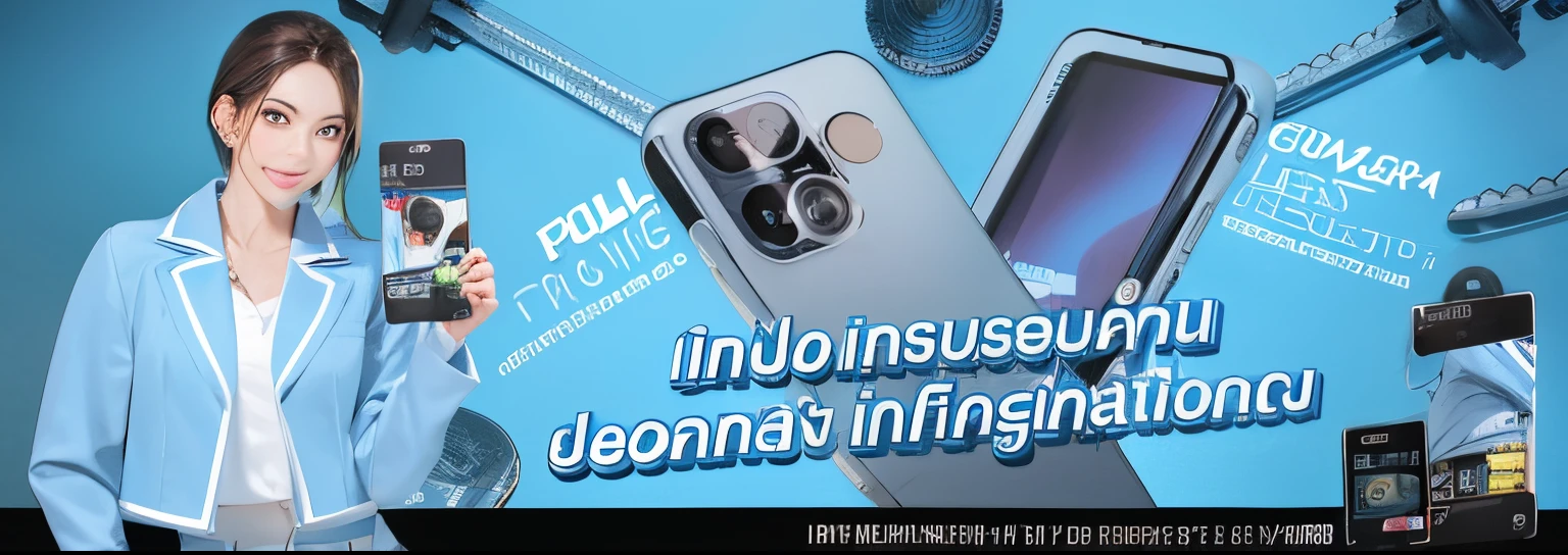 arafed advertisement of a woman holding a phone and a camera, sony nicon iphone 1 ro max, iphone 13, iphone 1 3, iphone 12 camera, mobile still frame. 4k uhd, cell cover style, iphone 1 ro max, iphone 12, in-frame, in - frame, full - frame