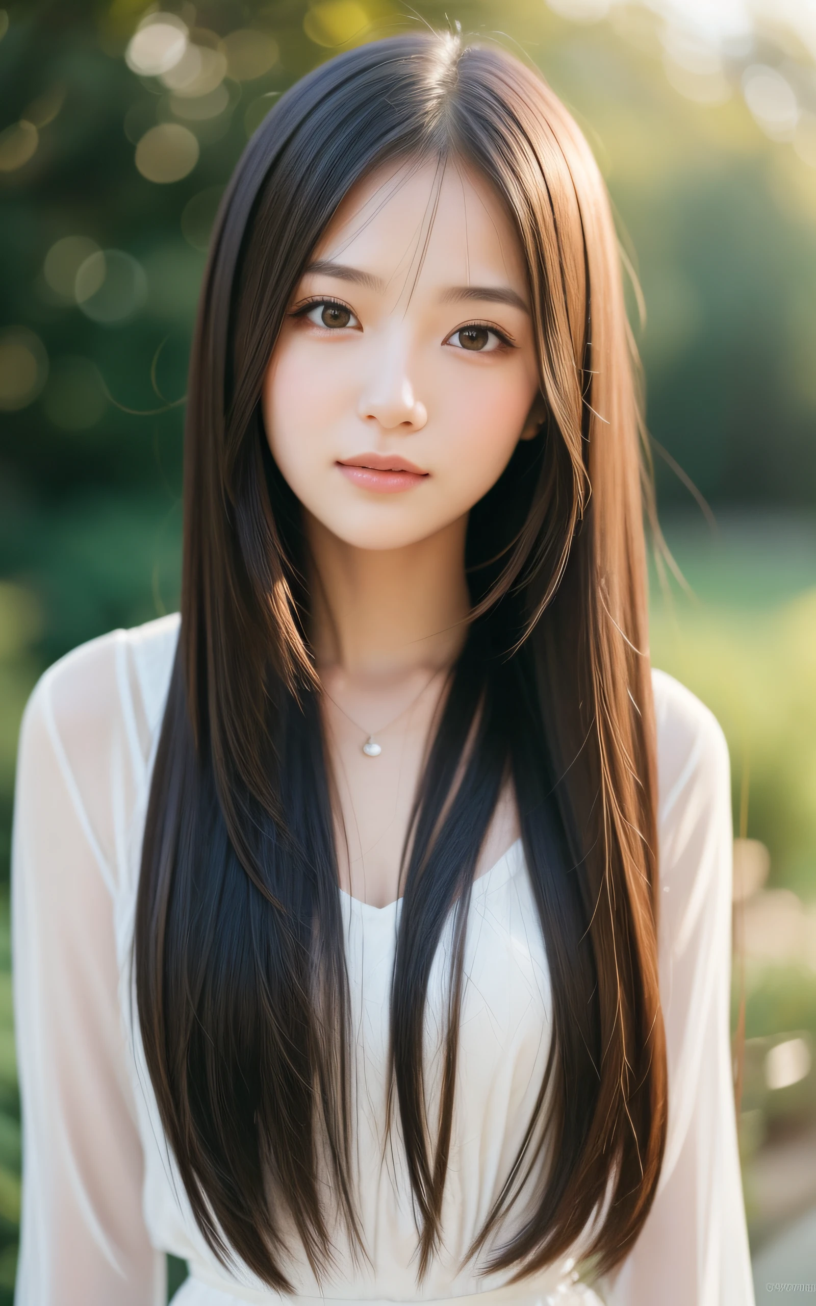 masutepiece, Best Quality, 8K, 1 girl, 20 yo, Slightly open mouth, dazed expression, close-up, Close-up of face, Solo, Cute, Girly, Delicate girl, Neat and clean beauty, Raw photo, Professional Photography, Portrait, Soft light, Professional Lighting, Back lighting, look forward to your eyes, Sophisticated, Film grain, (Eyes and faces with detailed:1.0), medium length floating hair, Beautiful flowing hair,