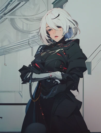 ((La mejor calidad)), ((obra maestra)), (muy detallado:1.3), ...............................................................................................................................................3D, Beautiful (cyberpunk:1.3) Mujer hacker, peinado corto,pelo corto, Volver al visor, cabello grueso, Terminal de ordenador operativo, Pantalla montada en la cabeza, computer server, Pantalla LCD, fiber optic cable, Logotipo de la empresa, HDR (High Dymanic Range), Trazado de rayos, NVIDIA RTX, Super resolution, Irreal 5, Subsoil Scatter, Textura PBR, Post-procesamiento, Anisotropic filtering, profundidad de campo, maximum sharpness and sharpness, Texturas multicapa, Albedo y Highlight Maps, Sombreado de superficies, Accurate simulation of light-material interactions, proporciones perfectas, Renderizado de octanaje, duotone lighting, ISO bajo, balance de blancos, Regla de los tercios, amplia apertura, 8K RAW, efficient sub-pixels, sub-pixel convolution, glow particles, dynamic pose