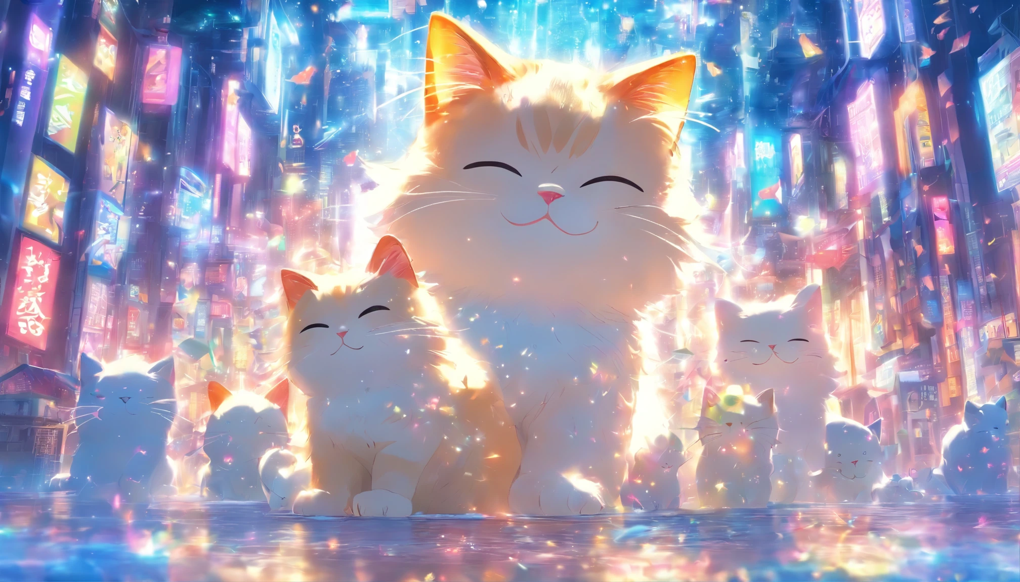 (((Doubleexposure))),Cute lucky cat,kosmos,double exposure enhancement,super-fine,hyper HD,Hyper-realistic,8k,artworks,corenderer,Positive perspective