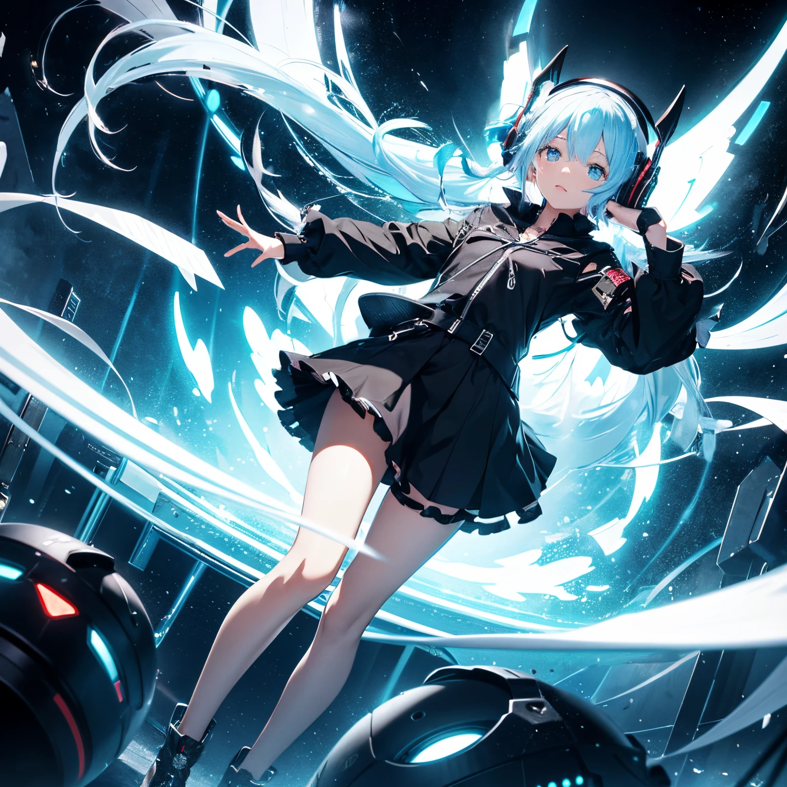 Beautiful light blue hair