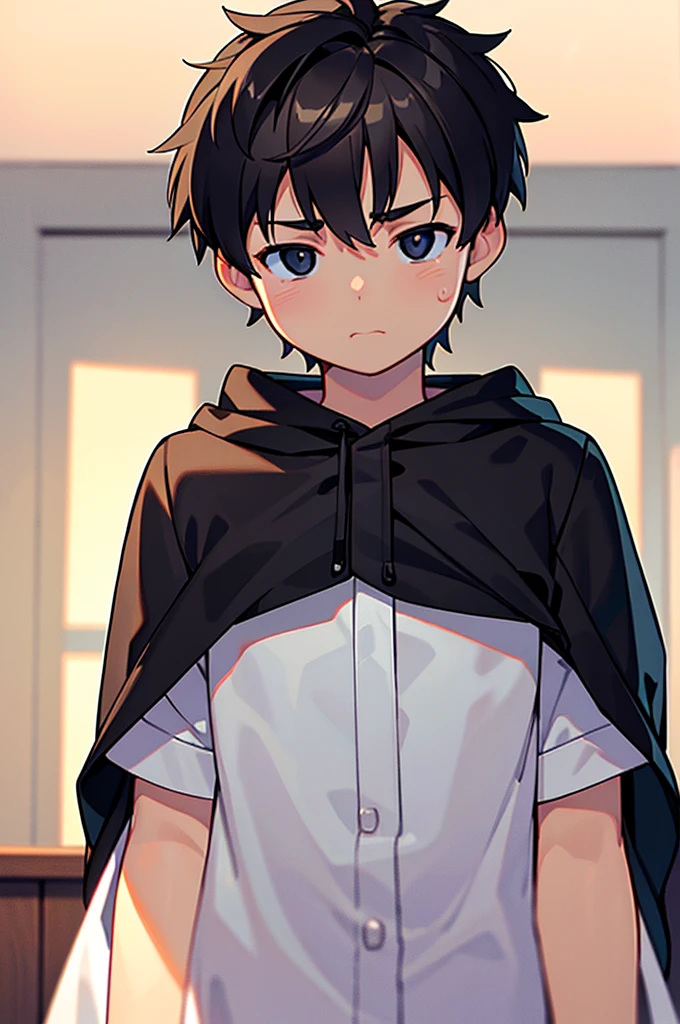 creation、dust particles、daily、sexually lucky boy、 Transparency、 natural soft light、(((1boyc))),(cool and cute), Light brown skin, grey eyes, Black hair、 Highly detailed and anatomically correct、 Strongest configuration、smooth anime cg art
