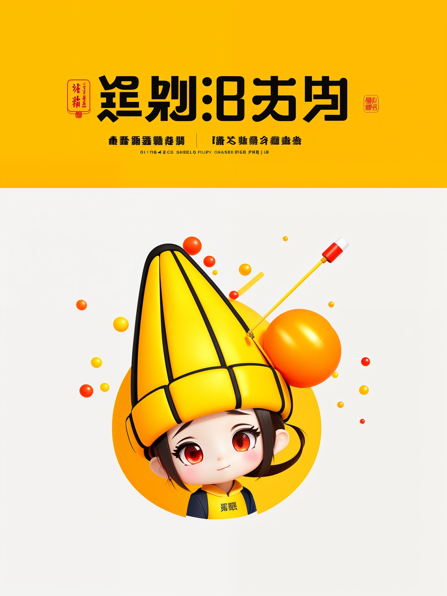 A male ip wearing a hat and jacket, (qiangshu), (lu ji), by Yan Hui, jia, Inspired by Luo Ping, Wang Chen, Yutatsu Chiba, inspired by Zou Yigui, inspired by Cheng Jiasui, (corn theme:1.1), (IP two-dimensional character design), Cute Q version stickman, illustratio, high high quality, 4K, Detailed facial features and vivid facial colors, Luzes Realistas, (Studio lighting), (physically-based renderingt), (ultra - detailed), (vibrant with colors), (sporty attire), Inspired by the traditional Chinese festival Hungry Ghost Festival.Q version character design:1.5,Cute Q version characters,Q version corn design