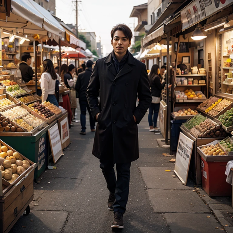 A man in market