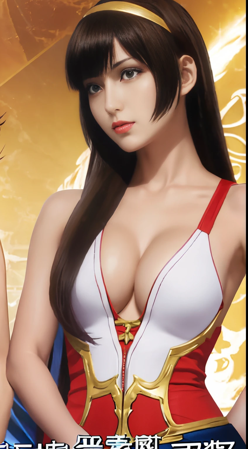 MazingerＺSayaka&#39;Bow, King of Fighters character, portrait knights of zodiac girl, mai shiranui, cushart krenz key art feminine, knights of zodiac girl, Misato Katsuragi, marin kitagawa fanart, made with anime painter studio, fighting game character, Gainax anime style, a female anime character