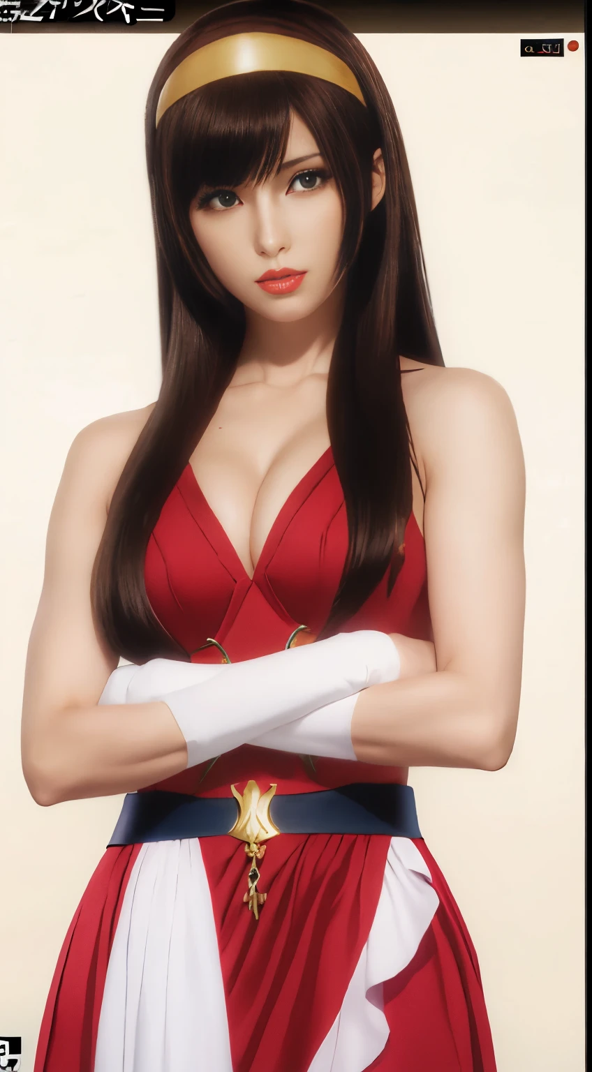 MazingerＺSayaka&#39;Bow, King of Fighters character, portrait knights of zodiac girl, mai shiranui, cushart krenz key art feminine, knights of zodiac girl, Misato Katsuragi, marin kitagawa fanart, made with anime painter studio, fighting game character, Gainax anime style, a female anime character