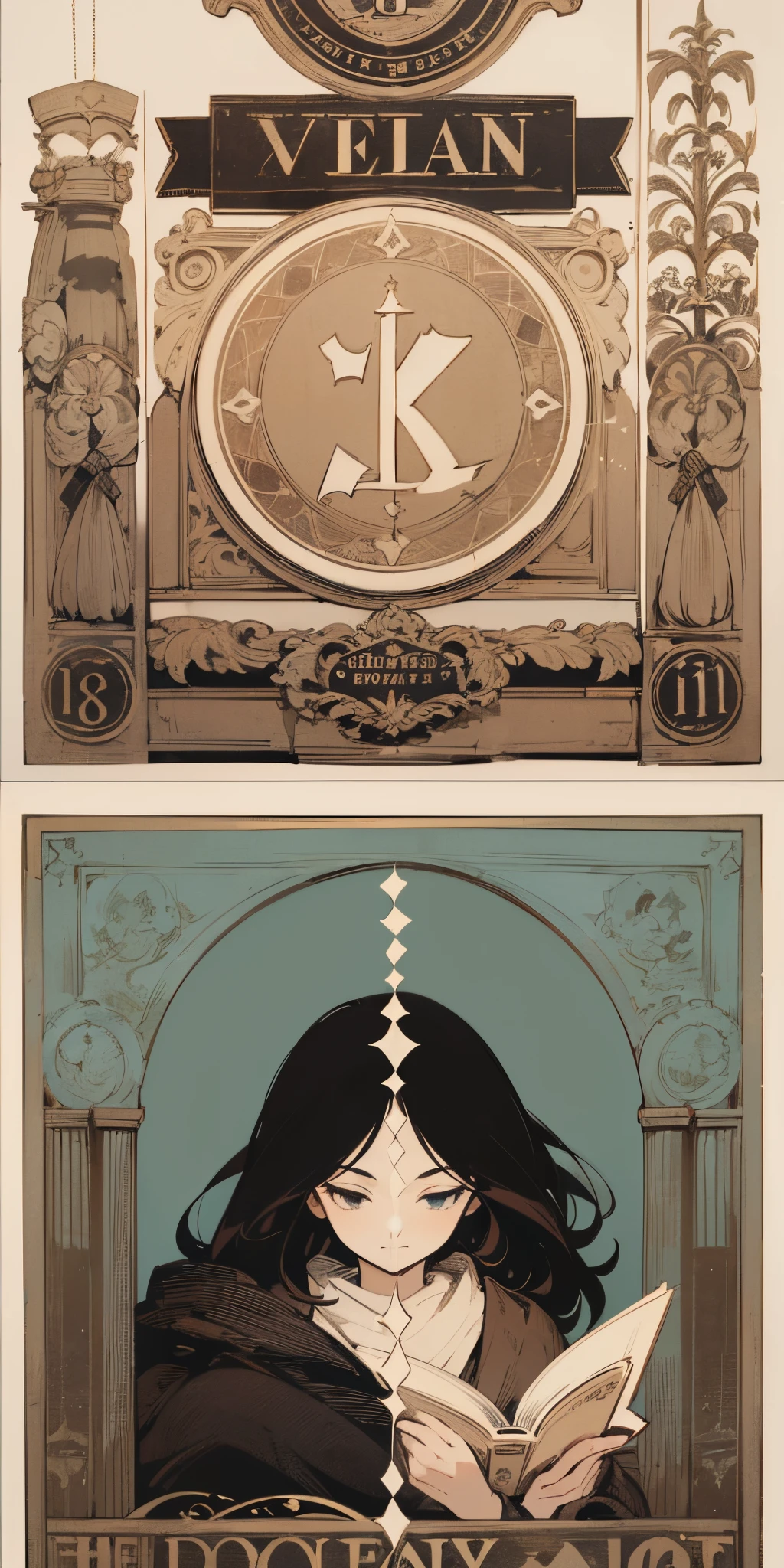 design banknote banknote in the style of the 17th-18th century vintage ornament complex gelshod, subtle color, (8k), standard banknote size, book illustration gpafmka monograms without faces, modern style vintage 15:6 cm horizontal format - --auto --s2