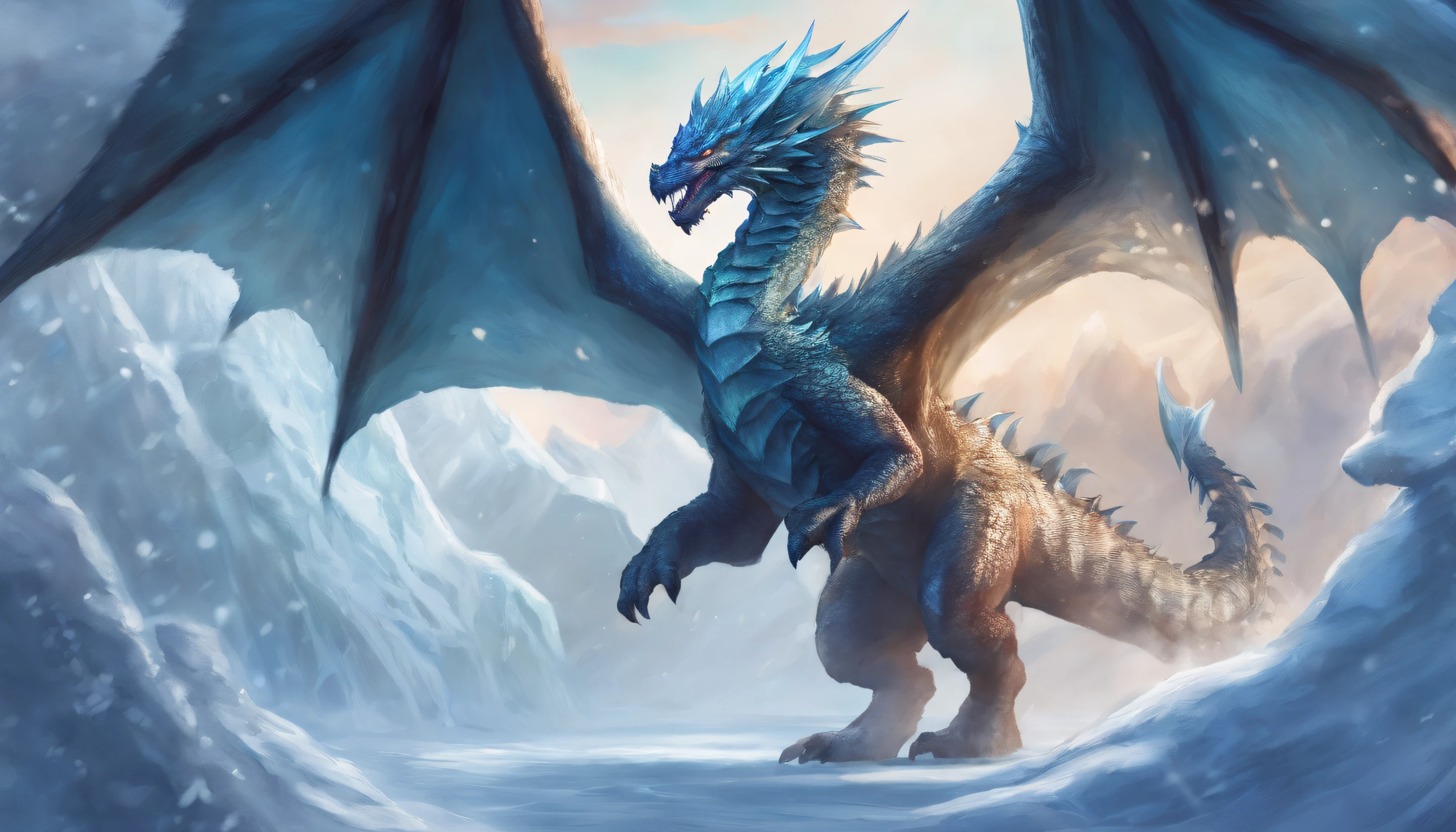 frost dragon,blizzard,ice breeze ,glacia