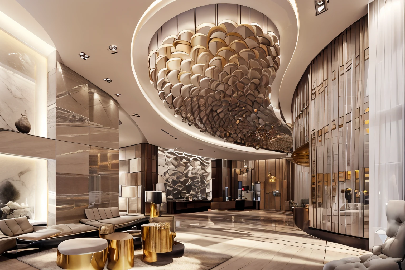 lobby, luxury,