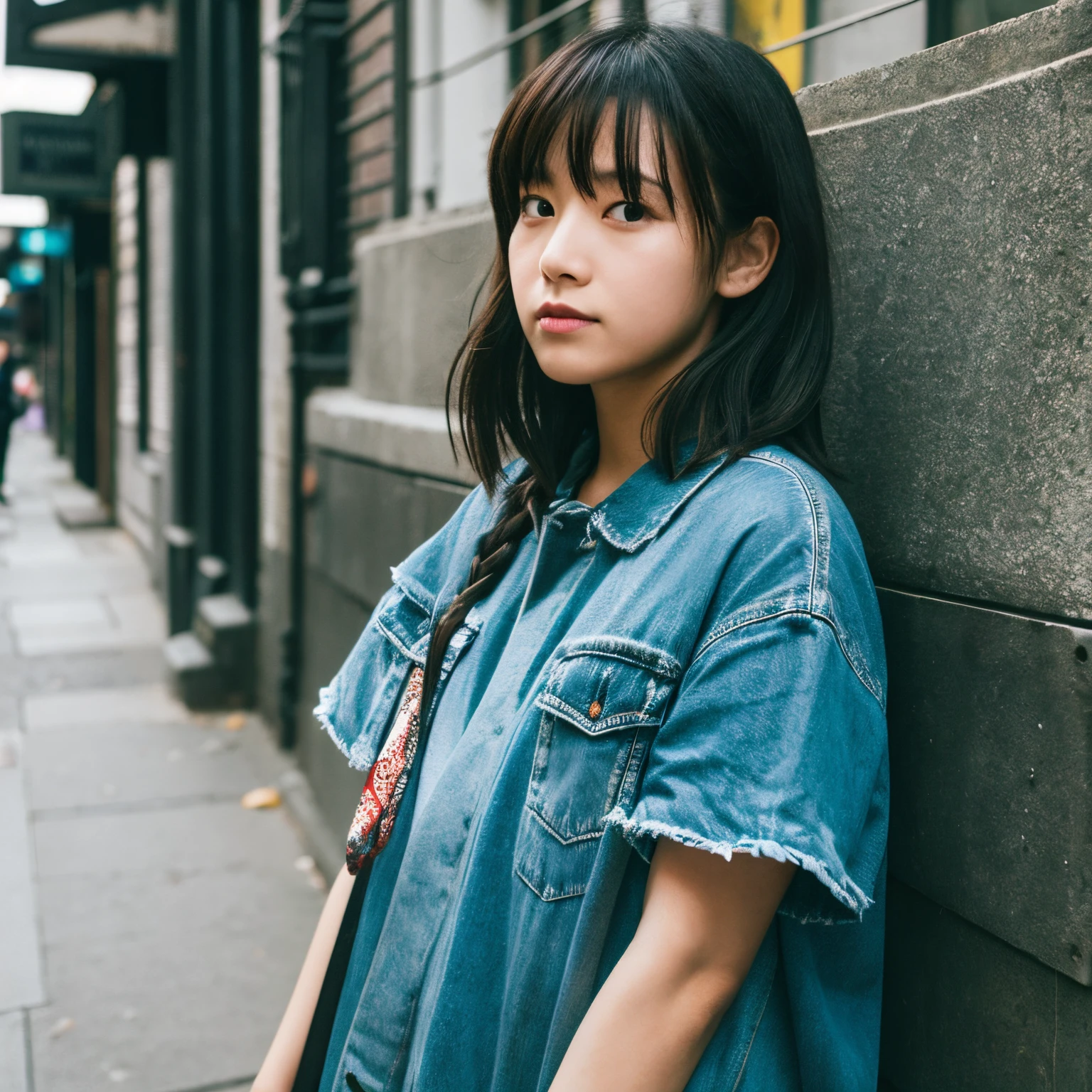 girl with,boyish,