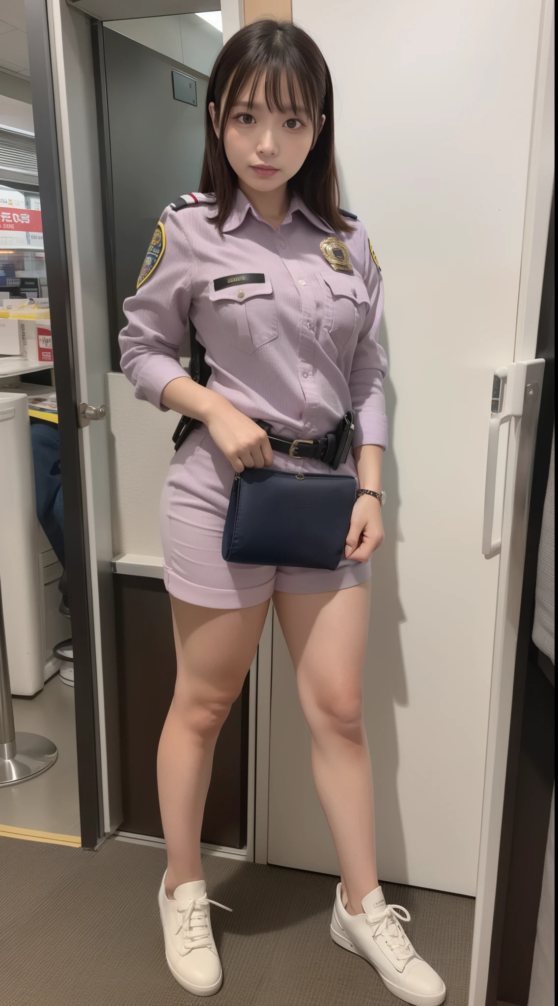 Police Uniform, Cuffed