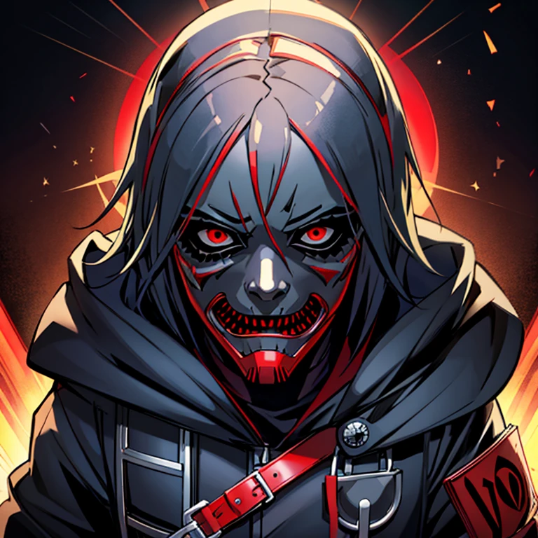 Make a mix between The Anonymous mask and Joey Jordison's Slipknot mask.