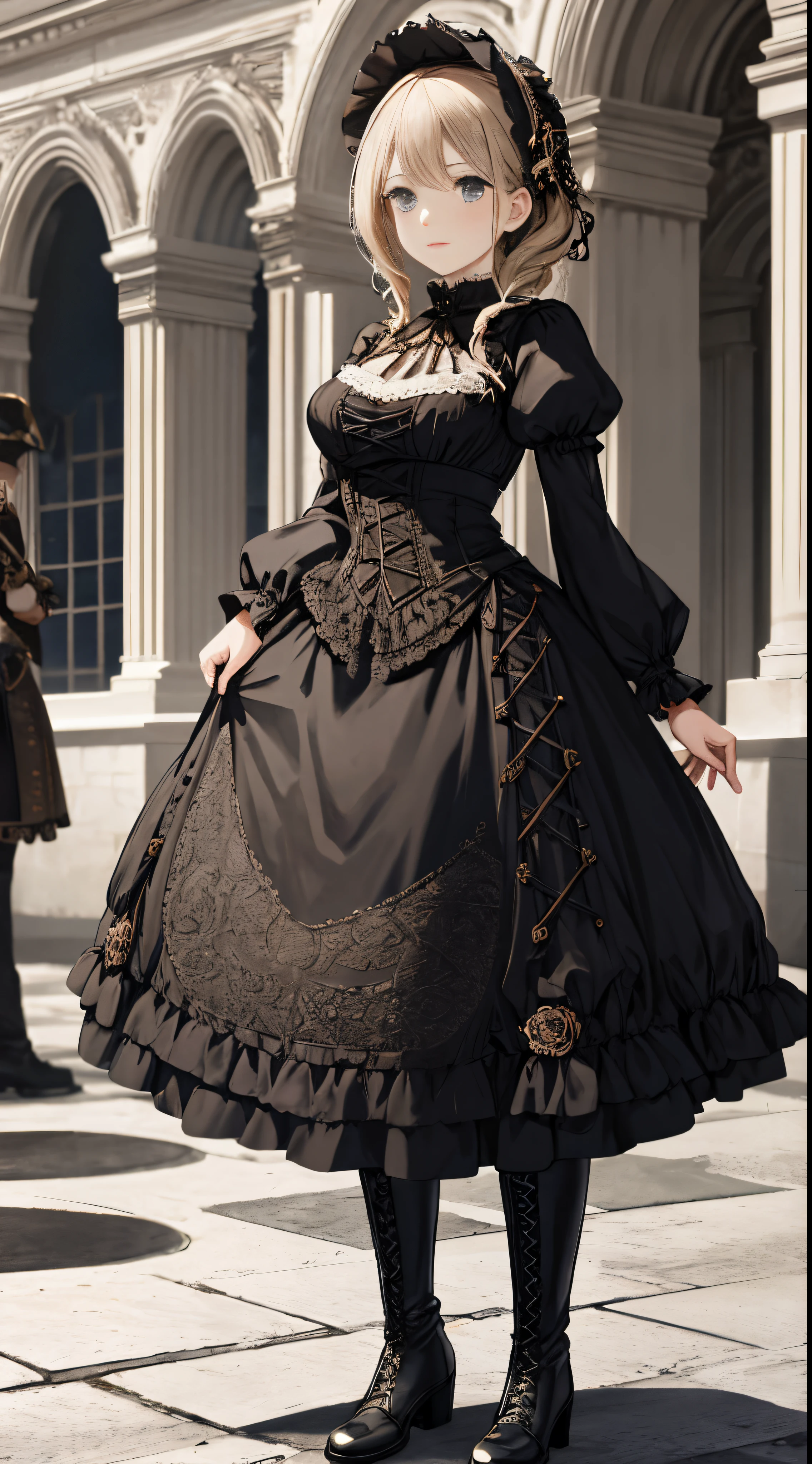 Beautiful woman in intricate Vintage Victorian Outfit