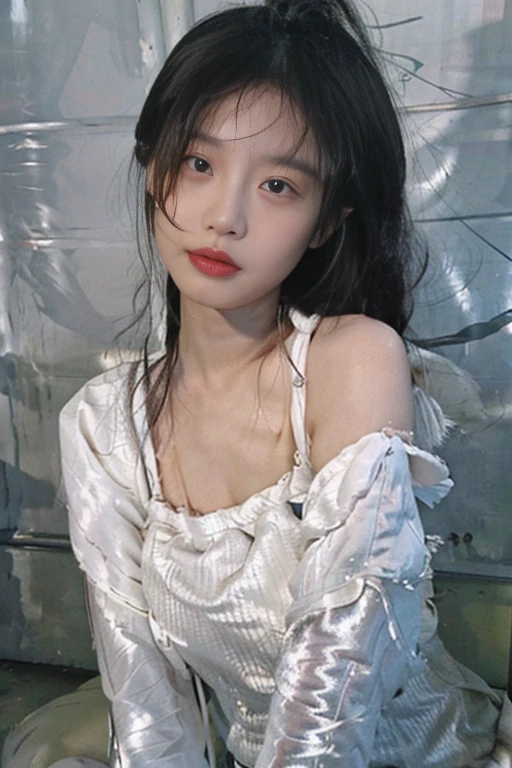 8K,Best quality,tmasterpiece,超高分辨率,(真实感:1.4),RAW photos,(authentic skin texture:1.3),(filmgrain:1.3),(Bania),1 Sister,pink color clothes,Sapphire eyes and beautiful facial details,tmasterpiece,Best quality,closeup cleavage,The highest quality pictures of the upper body are plump and plump