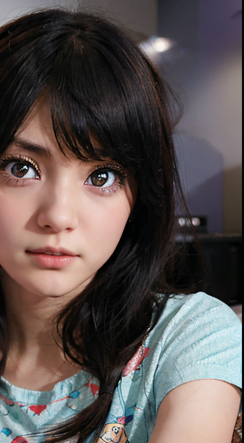 anime wallpaper girl watching tv
