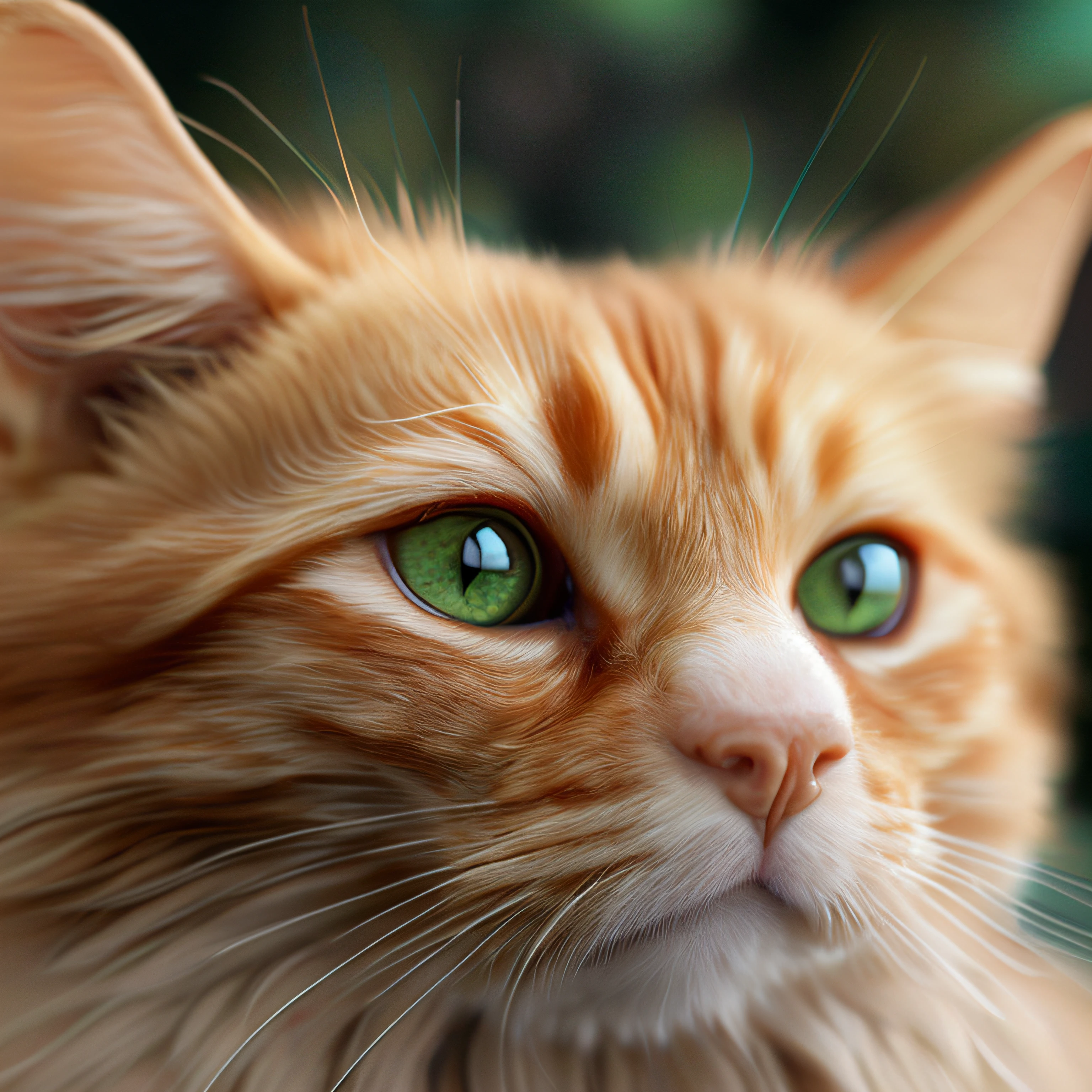 (extremely detailed CG unity 8k wallpaper,masterpiece, best quality, ultra-detailed, high resolution),(best illumination, best shadow, an extremely delicate and beautiful), dynamic angle, floating, high saturation, 

[Foto GingerTomCat, detailed and beautiful green eyes, white fur with orange spots, cat ears, collar with a bell, (playful:1.3), cute expression, long whiskers, soft and fluffy, cute paws, (toy:1.2), looking at viewer, long shot]:0.9