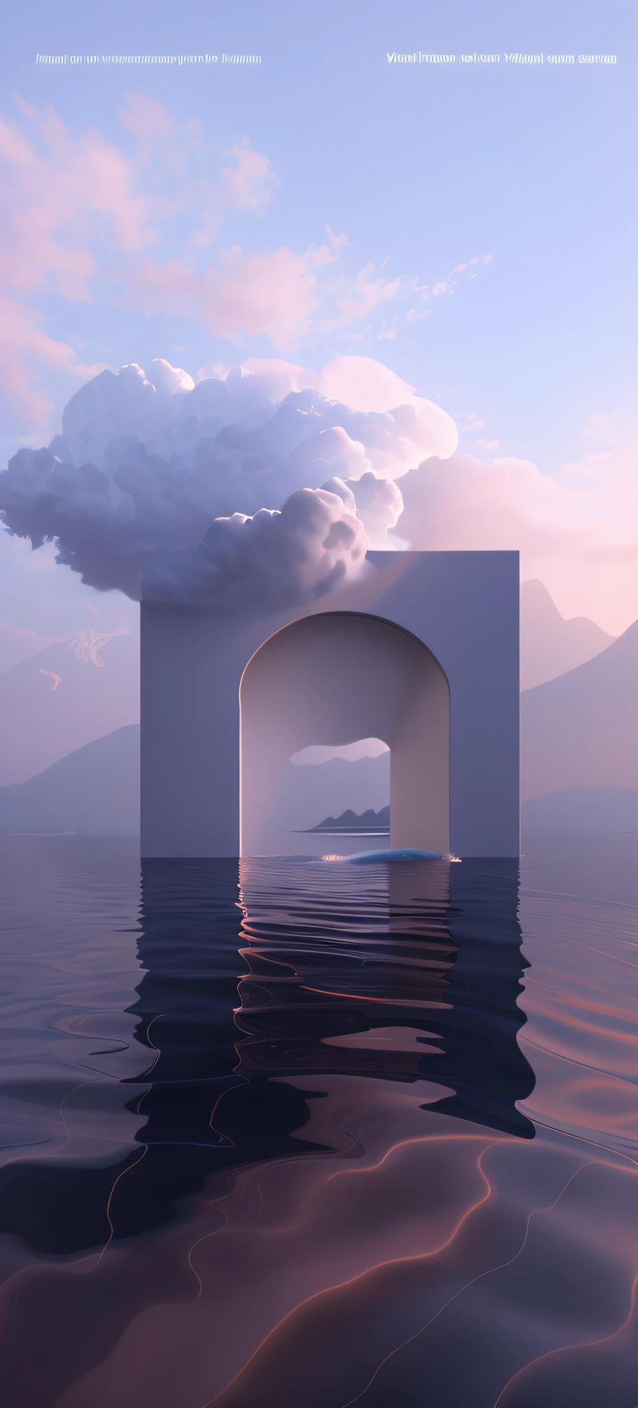 A white cloud
