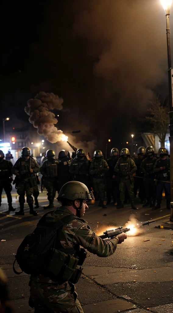 British troops opened fire on the protesting crowd