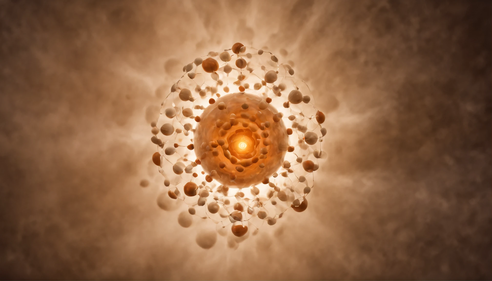 Continuing to zoom out, the atoms start to form into molecules - those crazy cream molecules linked together liked tethered balloons, interspersed with flowing coffee molecules shape-shifting like a kaleidoscope. As more molecules coalesce, I glimpse wispy cream swirling in brown liquid currents. Ice crystals crash towering all around where I nestle among my quark brethren deep inside an atom somewhere.