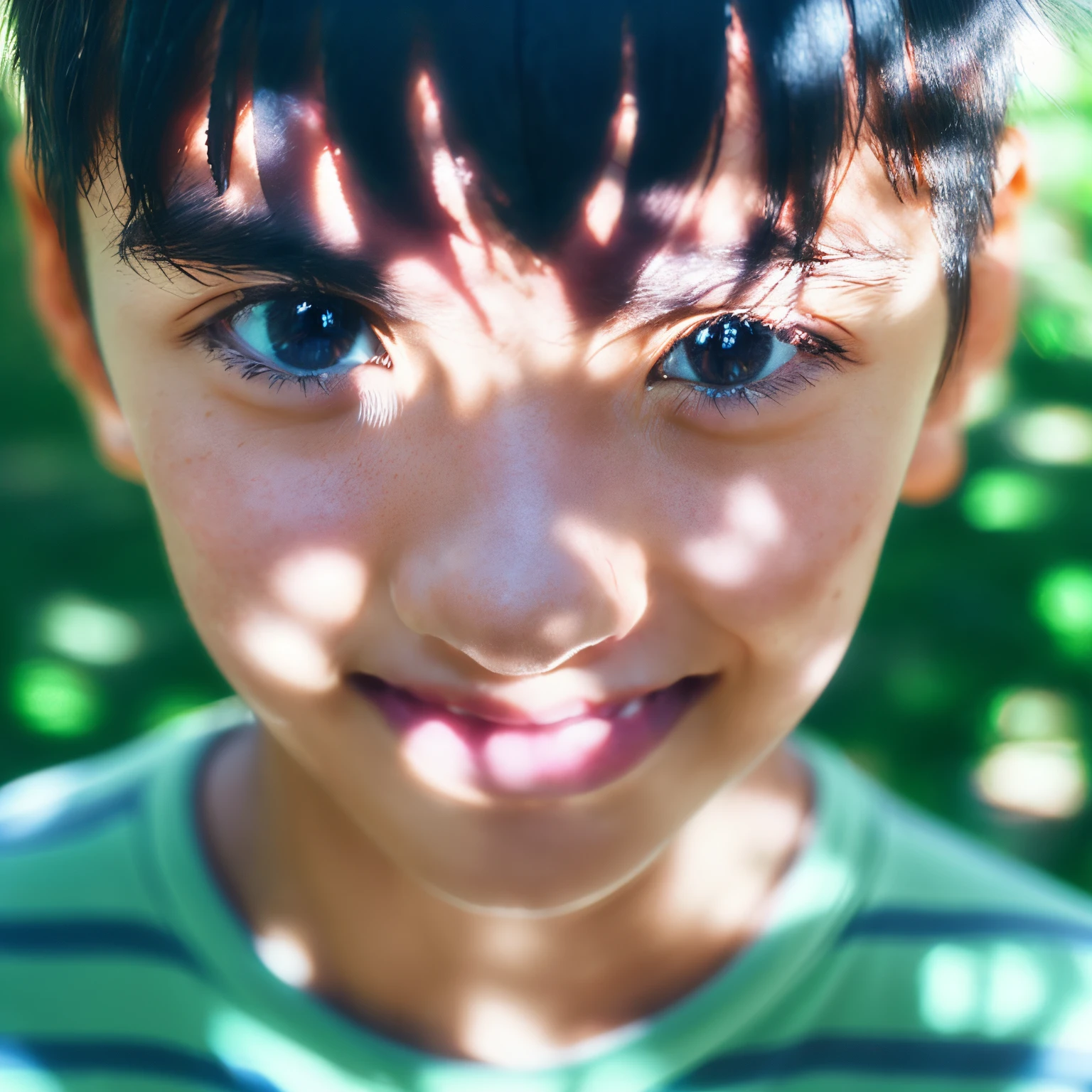 smiling beautiful boy,blessing,(best quality,4k,8k,highres,masterpiece:1.2),ultra-detailed,(realistic,photorealistic,photo-realistic:1.37),soft lighting,vibrant colors,portrait,blissful expression,innocence,happiness,shimmering eyes,warm atmosphere,gentle nature,youthful charm,joyful energy,peaceful background,glowing sunlight,serene ambiance,subtle shadows,sun-kissed skin,perfectly styled hair,harmonious composition,wholesome aura
