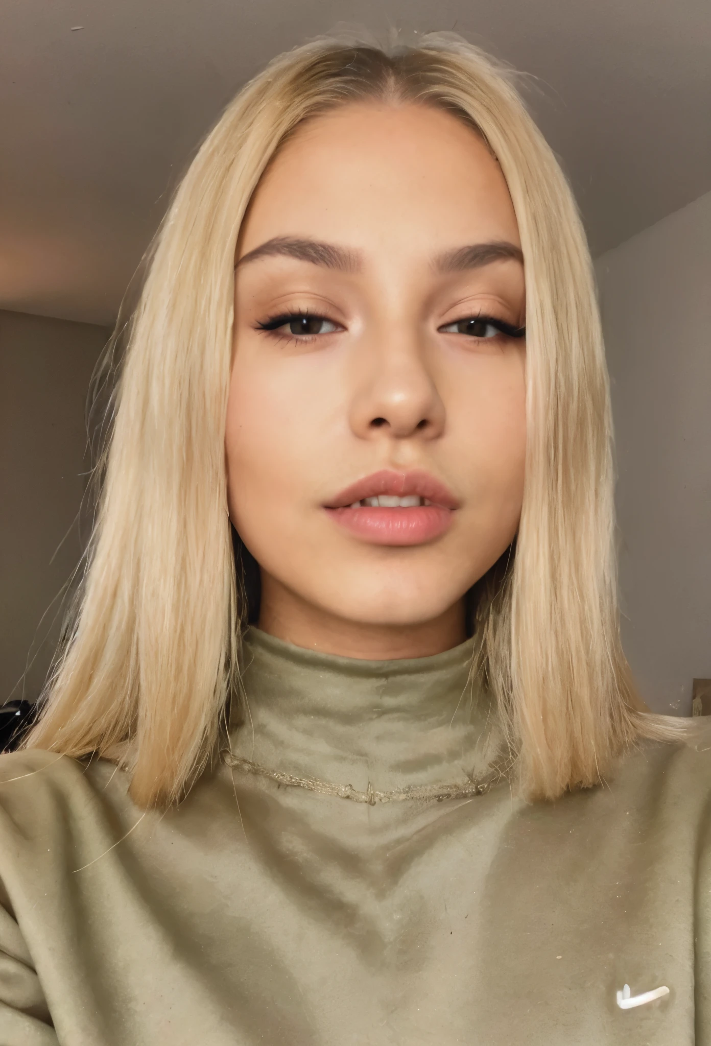 iphone photo of a 19yo instagram model, straight blonde hair with a middle parting, fake lips, fake tan, chav, english, influencer, instagram model, egirl, petite, (realistic skin texture:1.4), very slightly rough skin, realistic portrait, realistic ambience light
Negative prompt: weird eyes, asymmetric eyes, exaggerated imperfections, no freckles on body, exaggerated skin imperfections, unrealistic ambience light, unrealistic hair