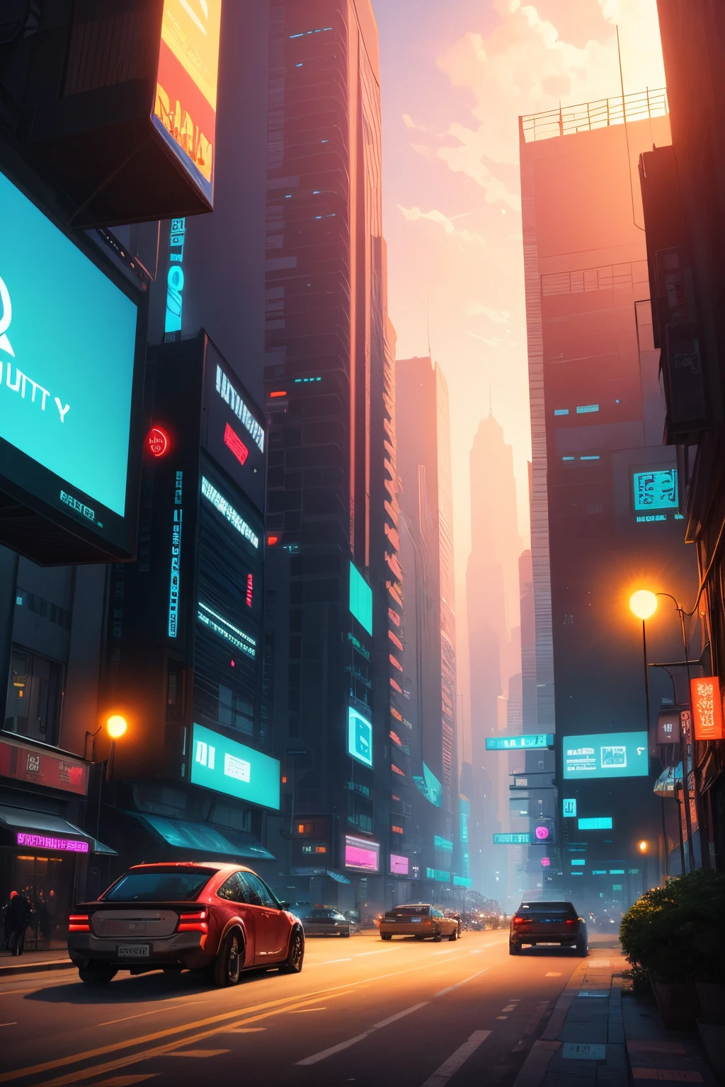 Cyber punk city