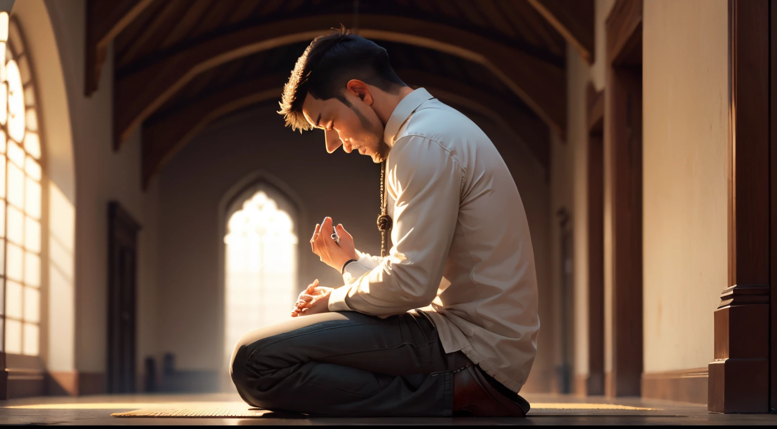Man praying
