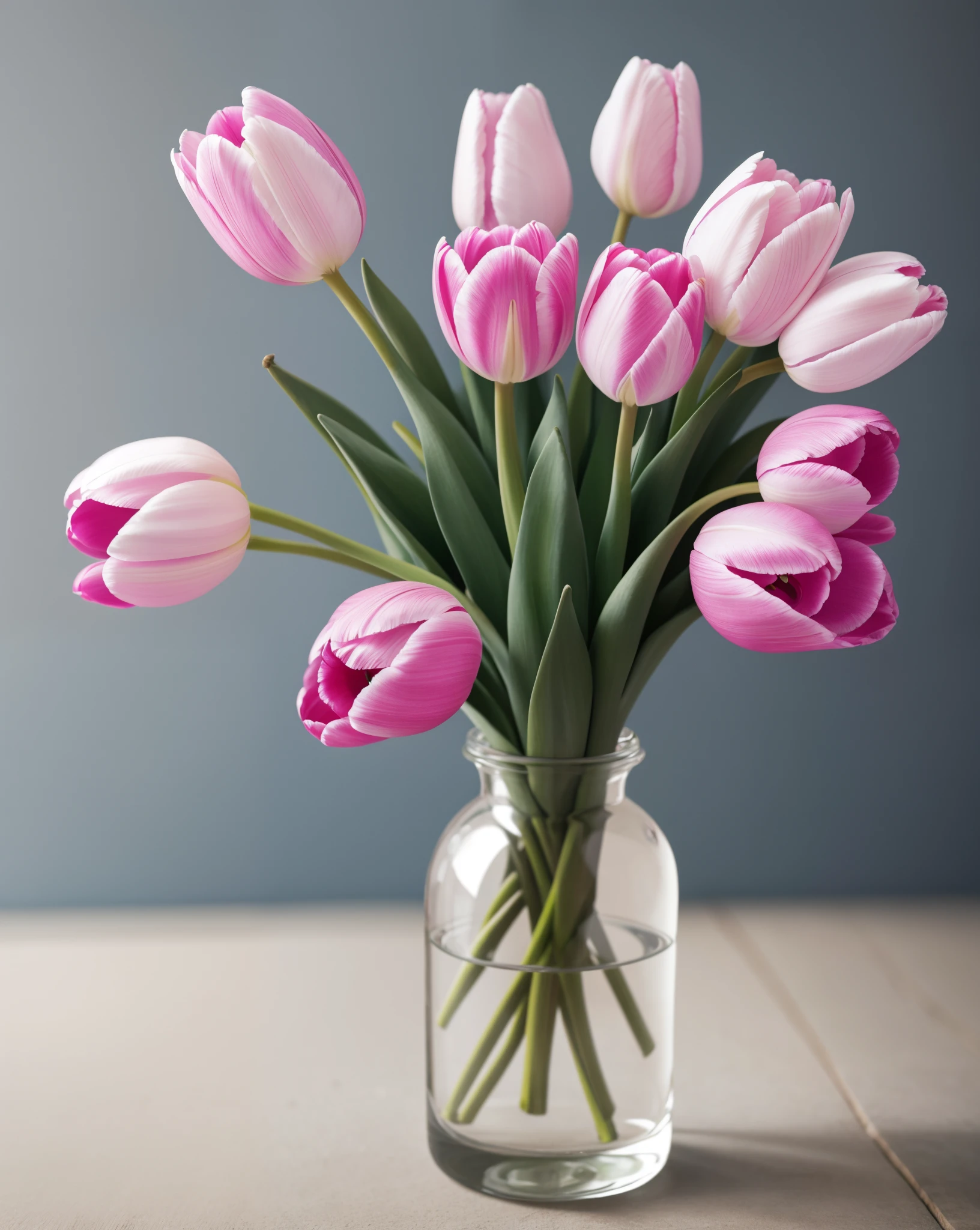 the delicate beauty of a single tulip in full bloom