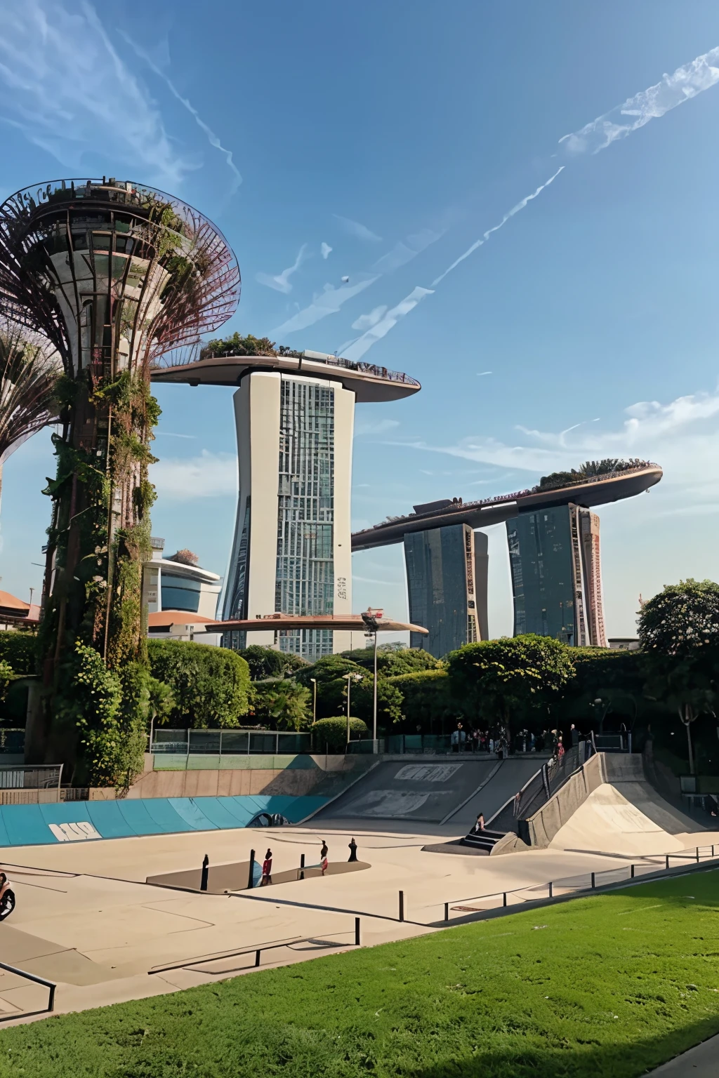 skatepark,garden by the bay,singapore,skaters,AAA game