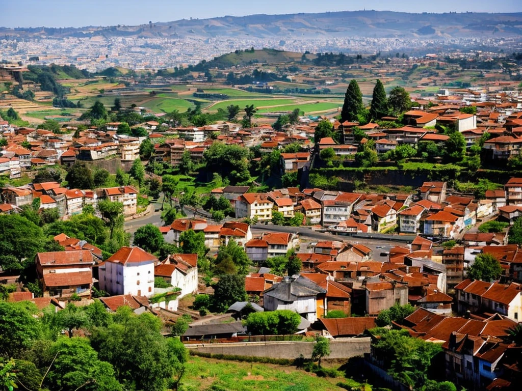 Ville d'Antananarivo with enormous beats partout