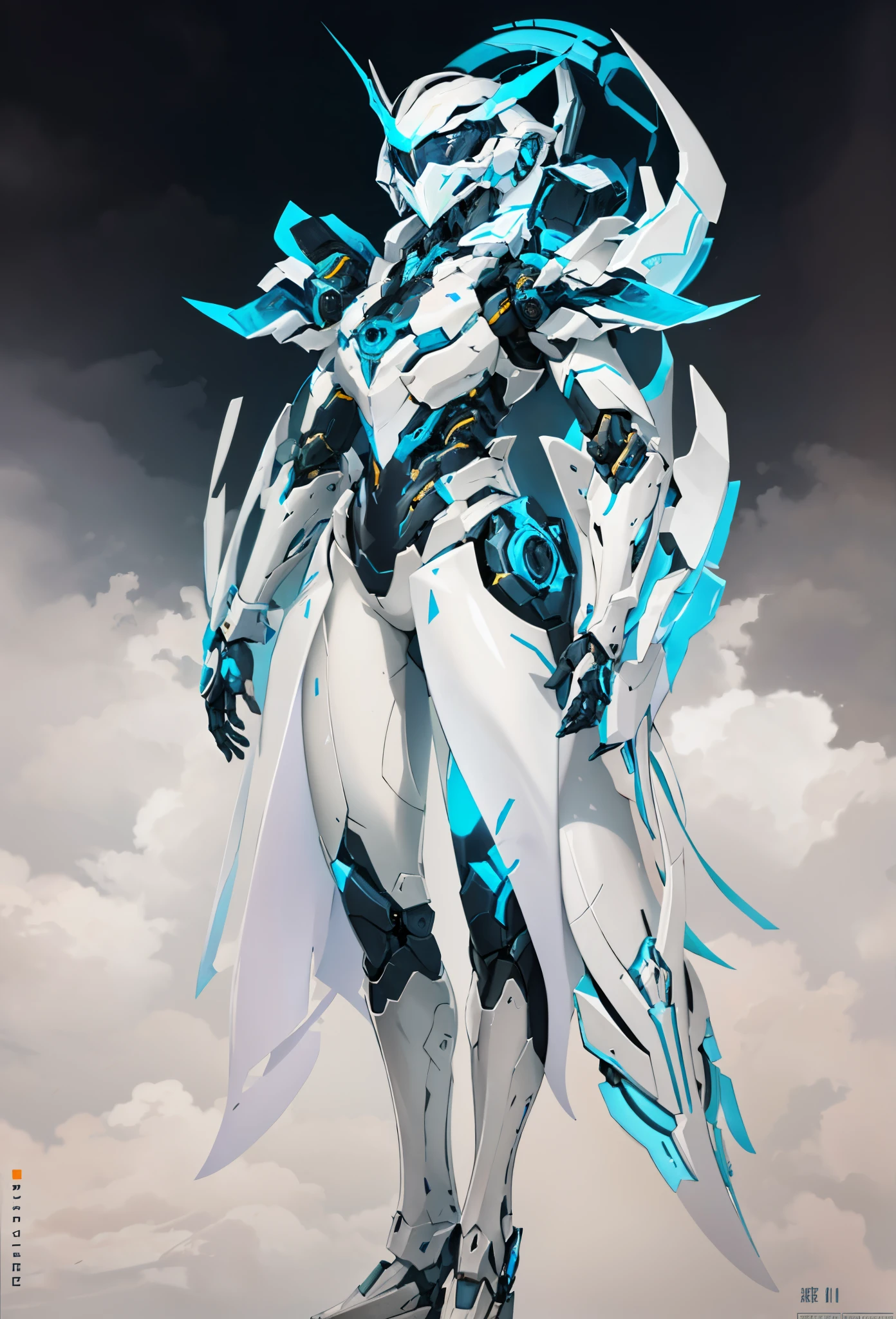 Close-up of statue of man wearing helmet, Ceramic Robot Armor, Complex assassin mecha, warframe armor, anime mecha armor, warframe armor!!, glossy white armor, Stylish robot armor, Wearing ethereal armor, cyber japan armor, Intricate white and gold armor, Complex mech, Mecha suit