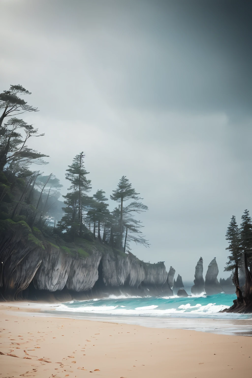 trees that have been washed up on the beach by the ocean, unfinished roots of white sand, incredibly beautiful, by Richard Gruelle, beach trees in the background, breath taking, breath taking beautiful, driftwood, enigmatic natural beauty, beautiful and ominous, gnarly trees, stunning photograph, old trees, surreal!!!, beautiful! coherent!, unbelievably beautiful, breathtaking composition
