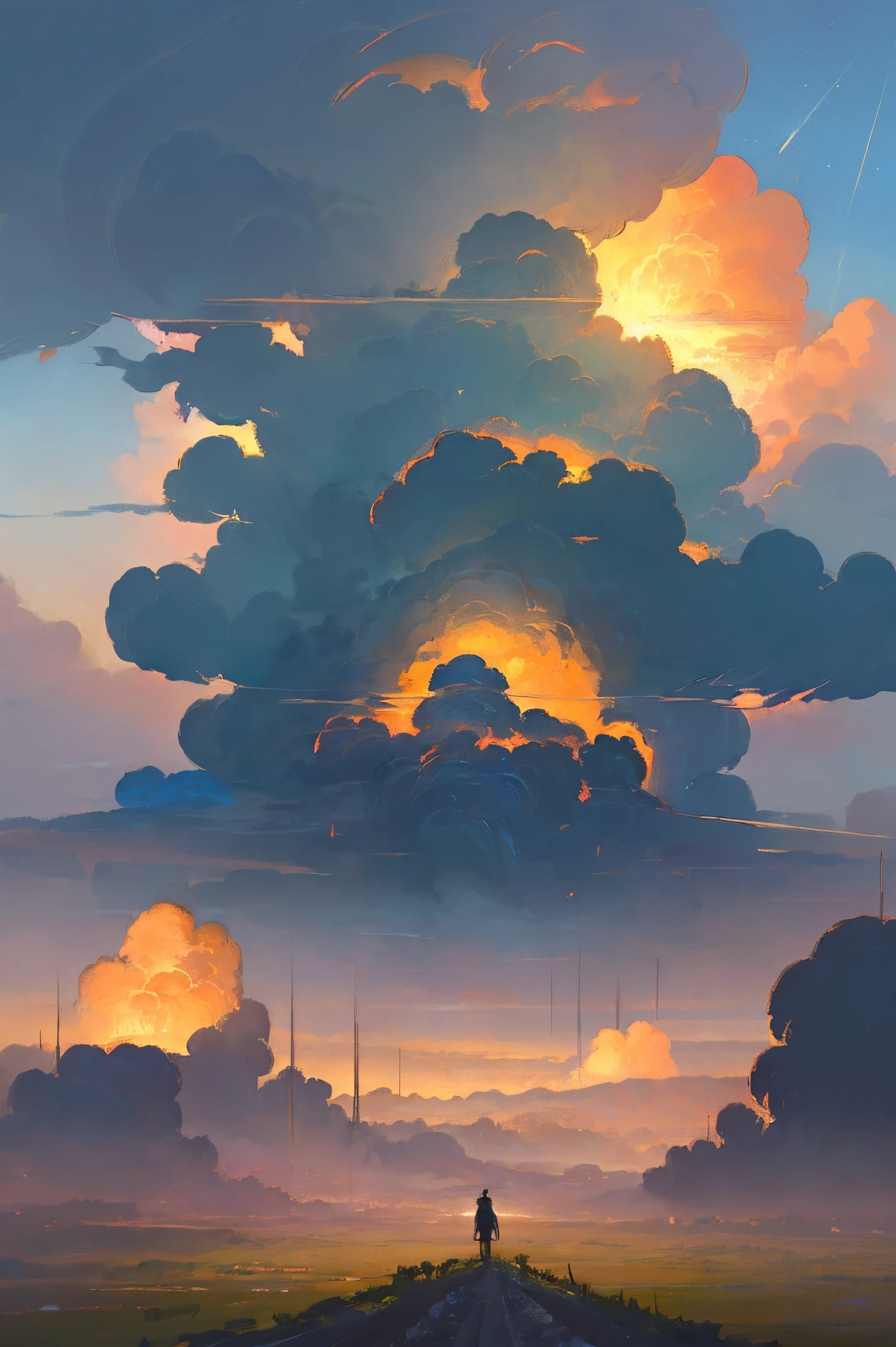 (Very detailed CG unity 8k wallpapers), panoramas of the most beautiful outer space artwork, sci-fi space landscapes, planets, Ed Blinkey, Atey Ghailan, professional majestic paintings of Studio Ghibli, Jeremy Mann, Greg Manchess, Antonio Moro, Trending on ArtStation, Trending on CGSociety, Intricate, High Detail, Sharp focus, dramatic, photorealistic painting art by midjourney and greg rutkowski