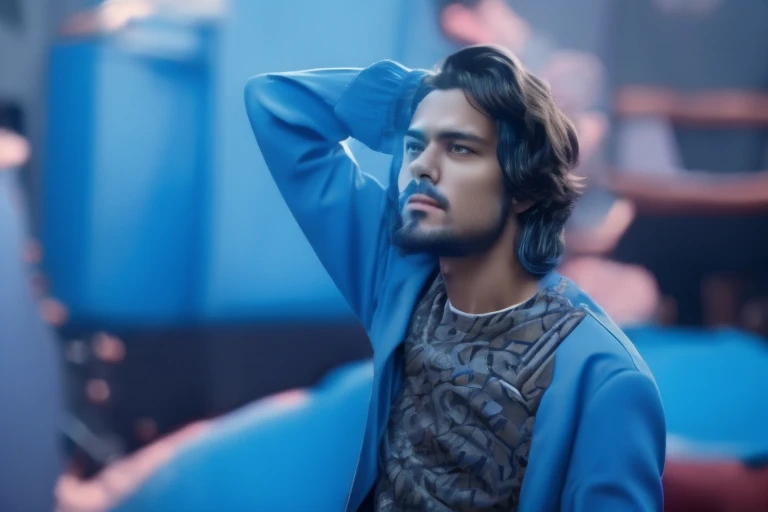 Change background, cyberpunk handsome boy, realistic face, 8k