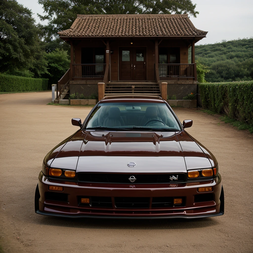 One car that is blend between VAZ and nissan skyline car.
